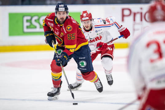Djurgårdens Emile Poirier och Timrås Pontus Åberg