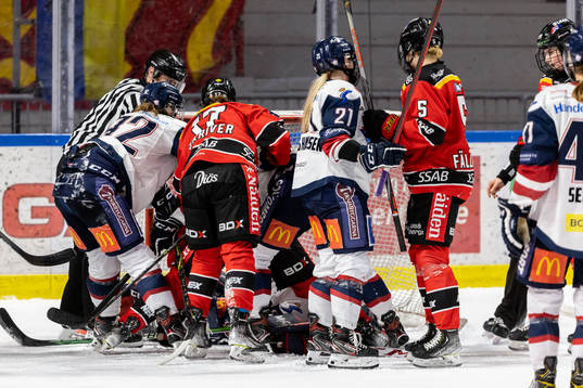 Bråk mellan Linköpings och Luleås spelare