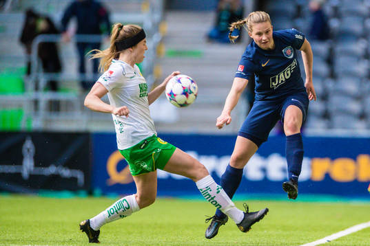 Hammarbys Emma Westin och Eskilstunas Elise Stenevik
