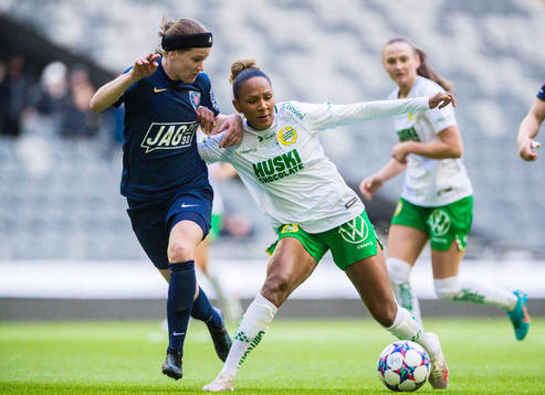 Eskilstunas Linn Vickius och Hammarbys Madelen Janogy