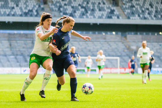 Hammarbys Emma Westin och Eskilstunas Elise Stenevik