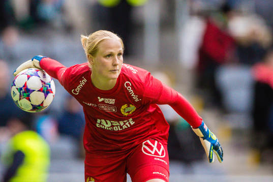 Hammarbys målvakt Kathrine Larsen