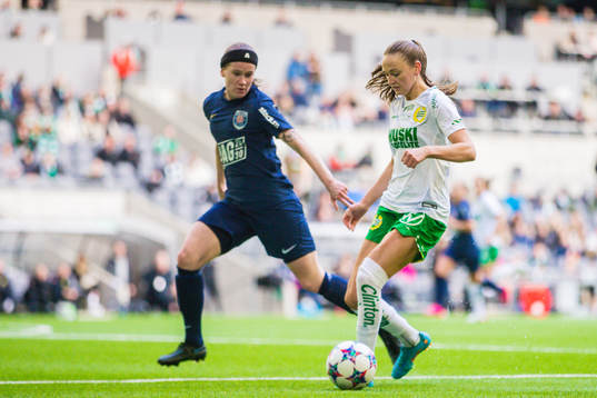 Eskilstunas Linn Vickius och Hammarbys Vilde Hasund