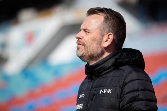 IFK Göteborgs tränare Mikael Stahre innan