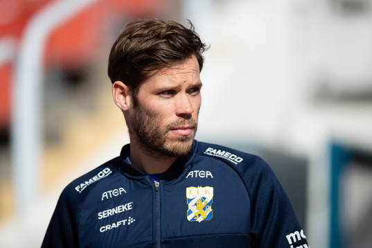 IFK Göteborgs Emil Salomonsson innan  träningsmatchen i