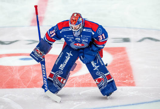 Oskarshamns målvakt Tim Juel