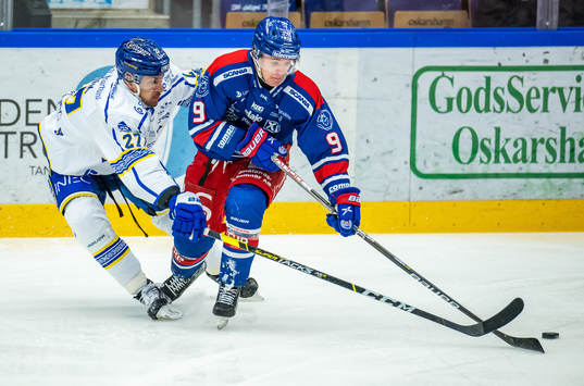 Leksands Marek Hrivik och Oskarshamns Hampus Plato