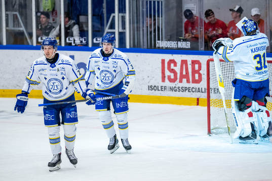 Leksands Patrik Norén, August Berg och målvakt Kasimir