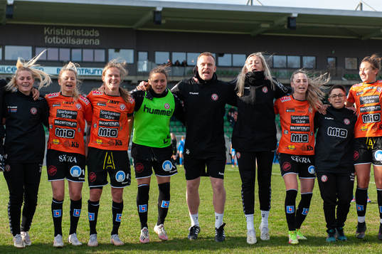Kristianstads spelare jublar