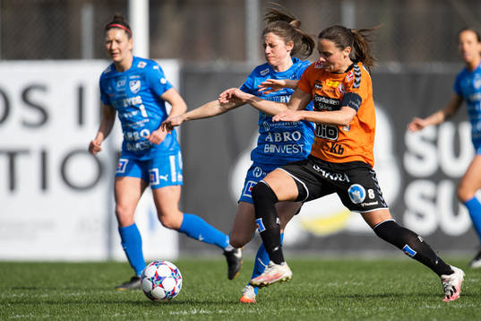 Kristianstads Alice Nilsson och Kalmars Charléne Nowotny