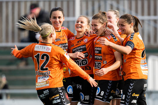 Kristianstads Tabitha Tindell jublar