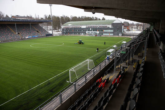 Interiör av Umeå energi arena