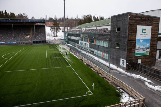 Interiör av Umeå energi arena