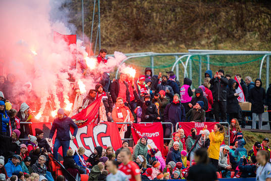 Spectators in the stands