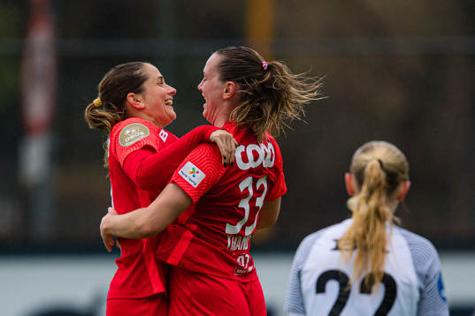 Ingrid Ryland of Brann celebrates