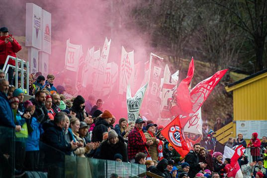 Spectators in the stands