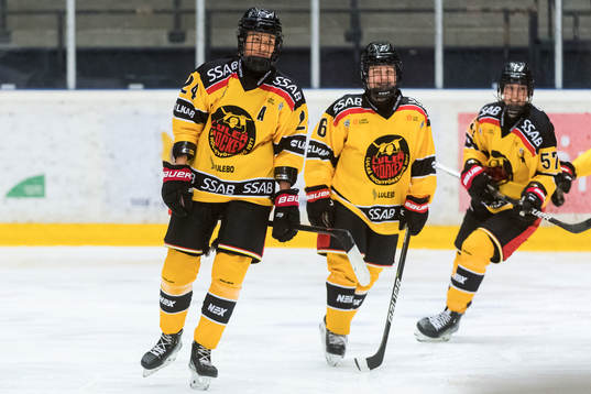Luleås Ella Bergström, Engla Rankvist och Fanny Aneborg