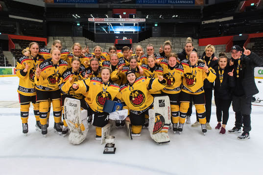 Luleås spelare jublar