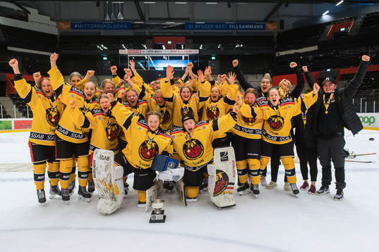 Luleås spelare jublar