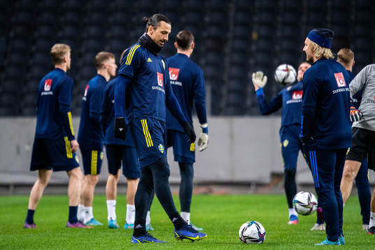 Zlatan Ibrahimovic and Emil Forsberg