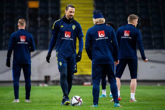 Zlatan Ibrahimovic and Emil Forsberg