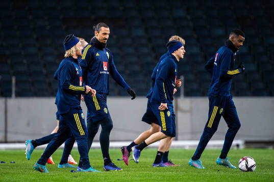 Zlatan Ibrahimovic and Emil Forsberg