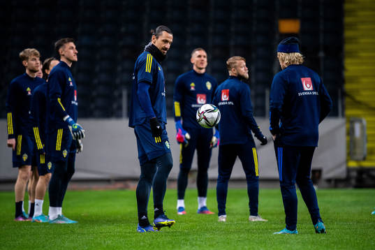 Zlatan Ibrahimovic and Emil Forsberg
