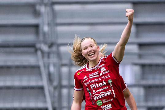 Piteås Hlin Eiriksdottir jublar