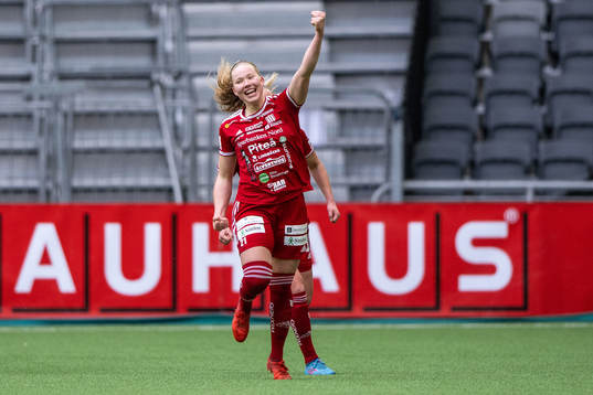 Piteås Hlin Eiriksdottir jublar