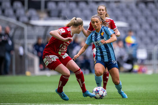 Piteås Ellen Löfqvist och Djurgårdens Tilde Lindwall