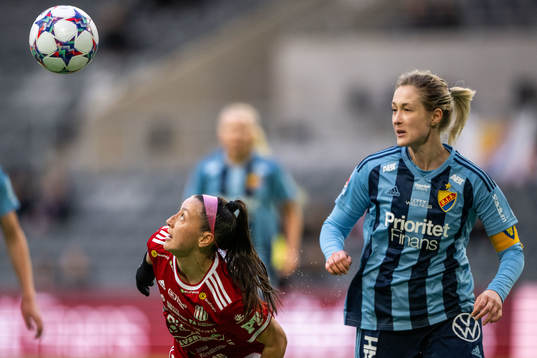 Piteås Katrina Guillou och Djurgårdens Sanna Kullberg