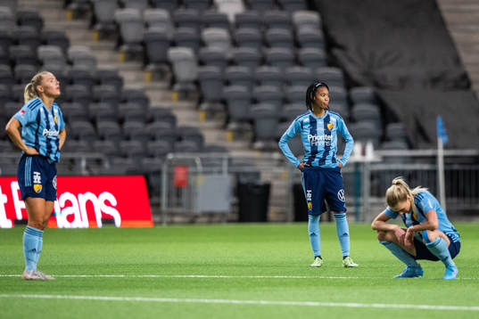 Djurgårdens Linda Maserame Motlhalo deppar
