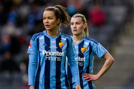 Djurgårdens Julia Walentowicz och Sara Olai