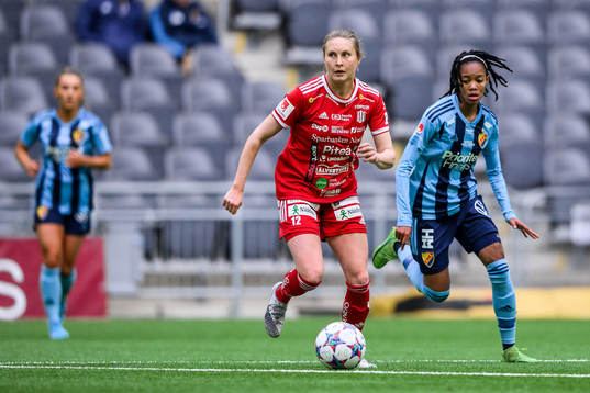 Piteås Fanny Andersson och Djurgårdens Linda Maserame