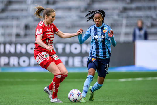 Piteås Fanny Andersson och Djurgårdens Linda Maserame