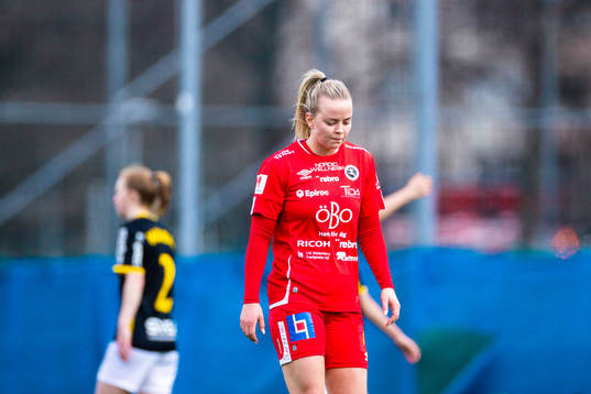 Örebros Berglind Ros Augustdottir deppar