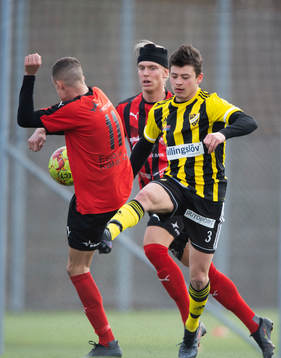 i träningsmatchen mellan IFK Hässleholm och Eslövs BK i