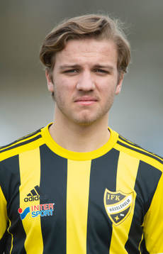 7 IFK Hässleholms Isaac Holmberg i A-truppen, lagbild och