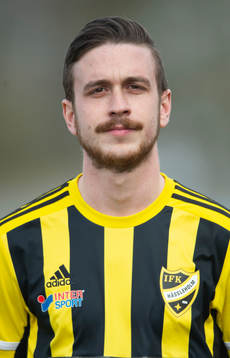 IFK Hässleholms Max Sandberg i A-truppen, lagbild och