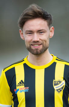 IFK Hässleholms Albin Ekström i A-truppen, lagbild och