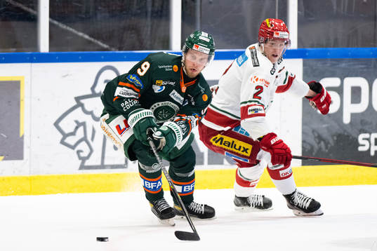 Kristianstads Viktor Grahn och Modos Filip Hasa
