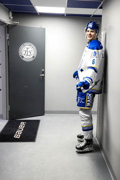 Leksands Alexander Lundqvist innan åttondelsfinal två i