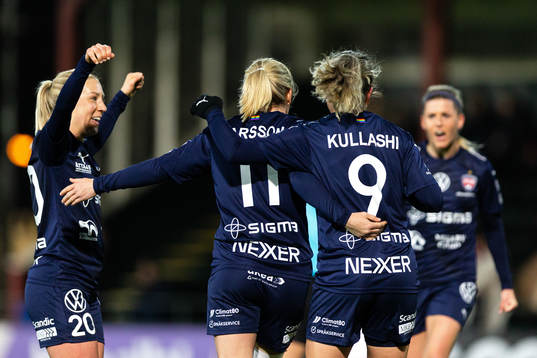 Rosengårds Mia Persson, Mimmi Larsson och Loreta Kullashi
