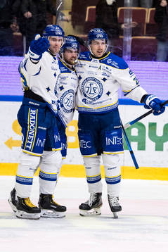 Leksands Oskar Lang jublar