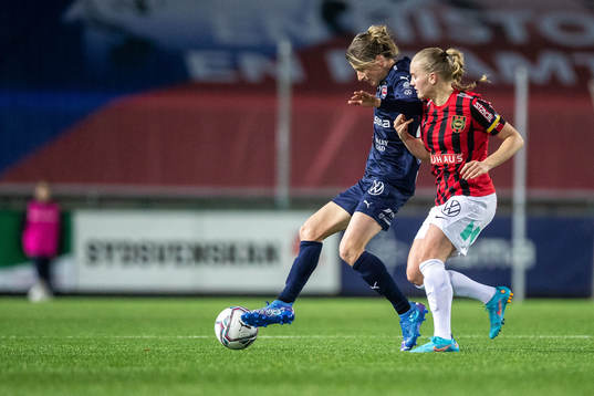 Rosengårds Bianca Schmidt och Brommapojkarnas Klara Andrup