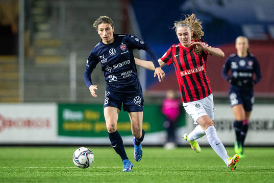 Rosengårds Bianca Schmidt och Brommapojkarnas Klara Andrup