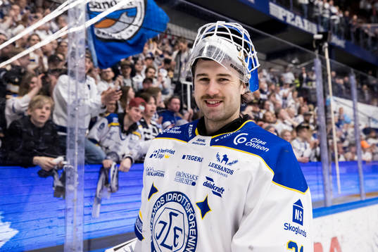 Leksands målvakt Kasimir Kaskisuo jubel
