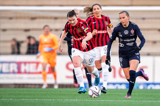 Brommapojkarnas Frida Boriero och Rosengårds Ria Noora