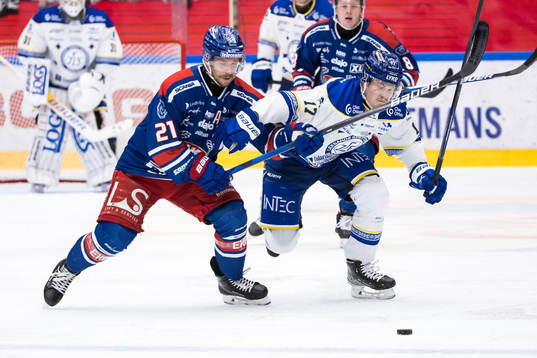 Oskarshamns Brian Cooper och Leksands Linus Andersson