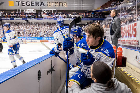 Leksands Justin Kloos blöder